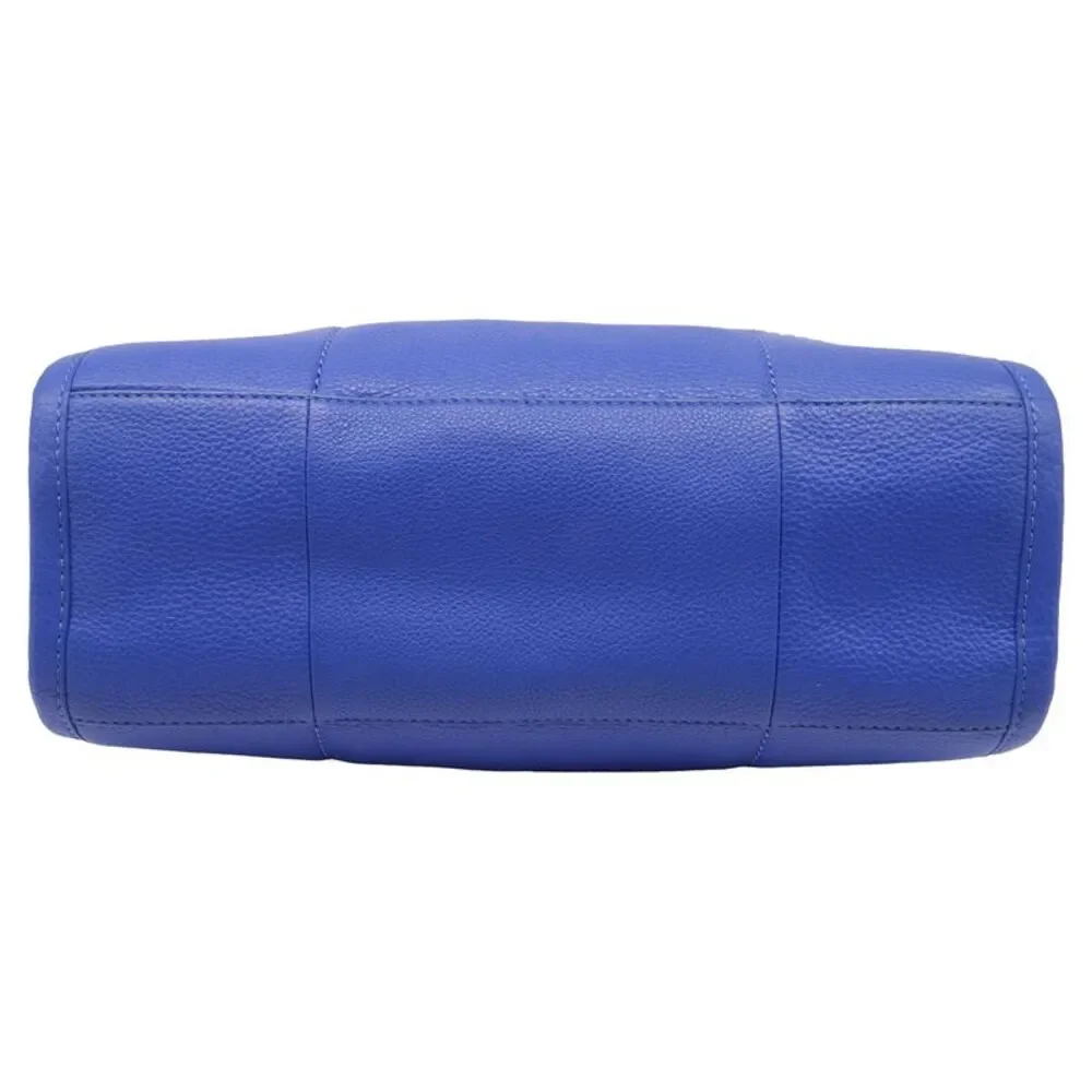 Tory Burch Small Britten Chain Tote Bag in Blue Leather